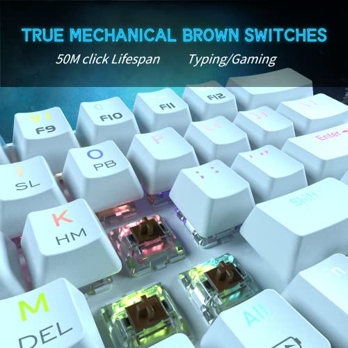 DIERYA DK63 Wireless Wired 60 Mechanical Keyboard, with Arrow Keys