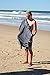 Surf Poncho Microfiber Hooded Robe Towel - Grey