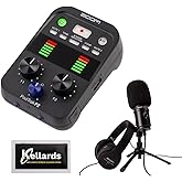 Zoom PodTrak P2 Dual USB Mic Recorder for Podcasters Bundle with Zum-2 Podcast Mic Pack with Zum-2 Mic, Headphones, Desktop Stand, Cable & Windscreen and Anti-Static Screen Cleaning Wipes (5-Pack)