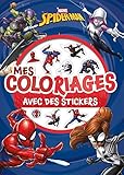 Mes coloriages avec des stickers Spider-Man by