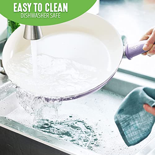 GreenLife Soft Grip Healthy Ceramic Nonstick, 16 Piece Cookware Pots