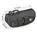 E.T Dragon Molle Sunglass Case, Eyeglasses Hard Case Tactical Molle Zipper Eyewear Carrying Case 1000D Nylon with Clip(Black)