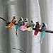 lwingflyer 12pcs Artificial Simulation Foam Bird Feather Magpie with Claw Ornaments DIY Craft for Wedding Decoration Home Garden Party Accessories