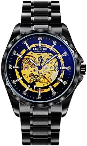 Mens luminous watches/Classic vintage mechanical watch-E