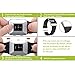 SKYLET for Fitbit Ionic Bands, 3 Pack Soft Breathable Accessories Wristbands Fitbit Ionic Bracelet Buckle (No Tracker)[3PC: Black-Blue&Black-Purple&Black-Pink]