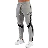 PIDOGYM Men's Track Pants,Slim Fit Athletic Sweatpants Joggers Trousers with Zipper Pockets