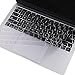 MOSISO Premium Ultra Thin TPU Keyboard Cover Compatible with MacBook Air 13 inch 2019 2018 Release A1932 Retina Display with Touch ID, Soft Protective Transparent Skin Protector, Clear
