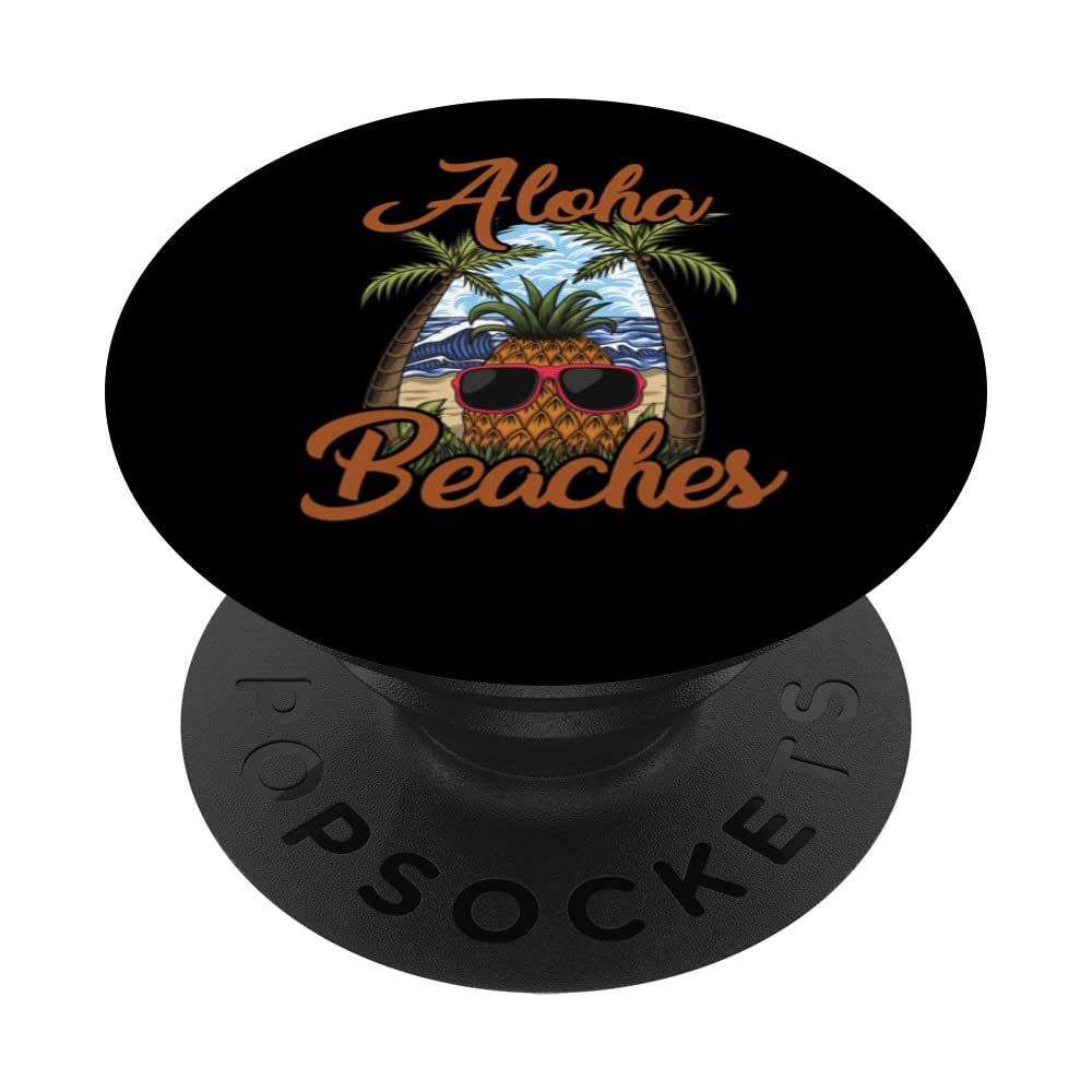 Cute Pineapple Aloha Beaches Apparel Hawaii Lover PopSockets Swappable PopGrip