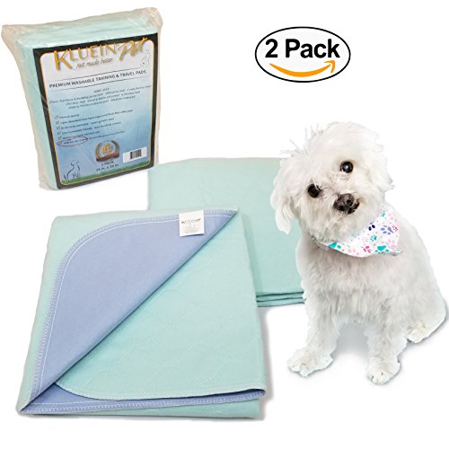 Kluein Pet Washable Puppy Pads, 2 Pack XL 34 x 36 Washable Dog Pee Pads