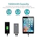ROMOSS Quick Charge 3.0 USB C Portable Charger, 10000mAh Type C Power Bank Input & Output QC 3.0 External Battery Packs Compatible for iPhone X, Samsung Galaxy S8,Nintendo Switch and More