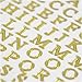 JAM PAPER Self Adhesive Alphabet Letter Stickers - Gold - Upper & Lower Case - 2 Sheets/Pack