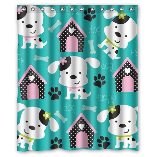 Dog Shower Curtains Kritters in the Mailbox Animal Store