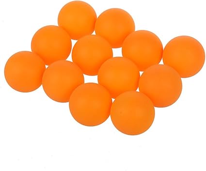 Toogoo R Lot De 12 Balles De Tennis De Table En Plastique Orange Balles De Ping Pong De 40 Mm De Diametre Amazon Fr Sports Et Loisirs