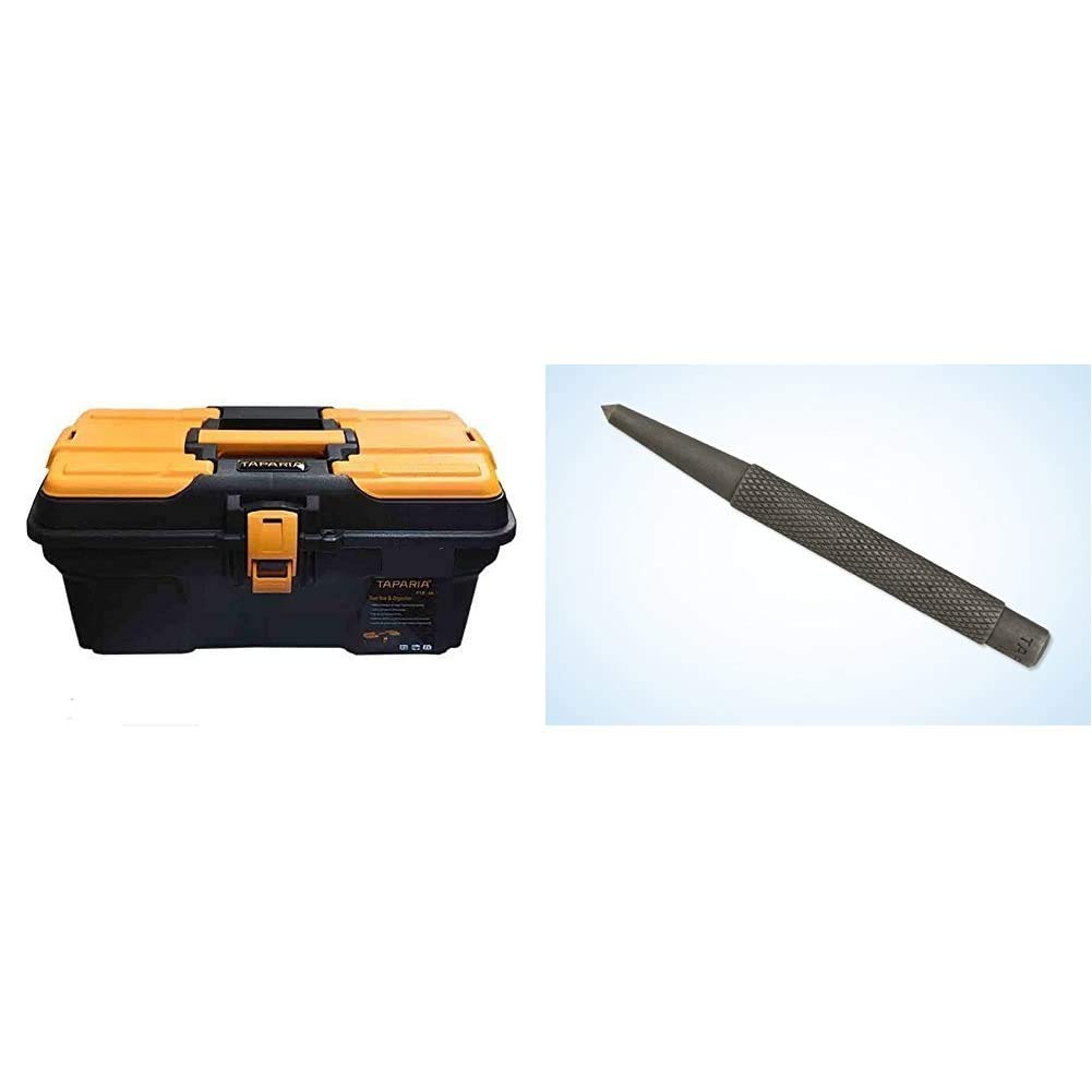 Buy Taparia PTB13 Compact Plastic Tool Box with Organizer (Orange and