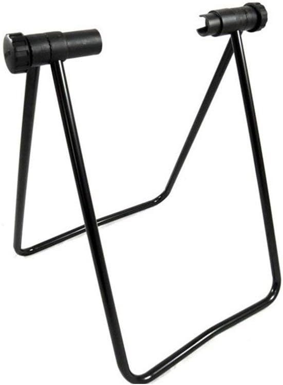 LYXMY Foldable Bicycle Parking Frame, U-type Bike Storage Stand Steel Mountain Bike Parking Rack Wheel Holder, Bicycle Maintenance Rack Support Frame(Black)