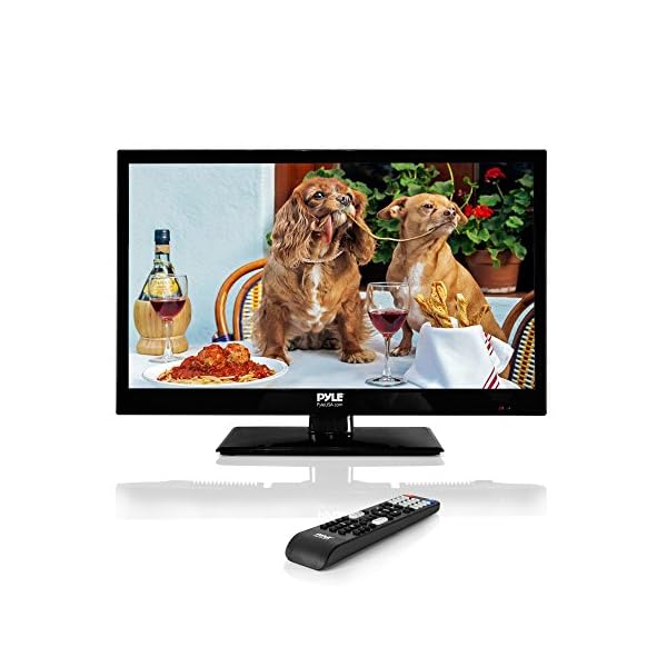 Pyle 18.5-Inch 1080p LED TV | Ultra HD TV | LED Hi Res Widescreen Monitor with HDMI Cable RCA Input | LED TV Monitor…