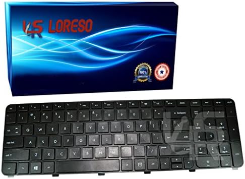 Loreso Laptop Keyboard HP Pavilion dv7-6b91nr dv7t-6b00 dv7-6b01xx dv7-6b32us dv7-6b55dx dv7-6b56nr dv7-6b57nr dv7-6b63us dv7-6b71nr dv7-6b73nr dv7-6b75nr dv7-6b77dx dv7-6b78us - Black