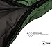 Tough Outdoors Mummy Sleeping Bag - Camping Sleeping Bags for Adults - Compact Sleeping Bag w/Compression Sack - Backpacking Sleeping Bag for Summer, Mild & Winter Weather - Hooded Sleeping Bag