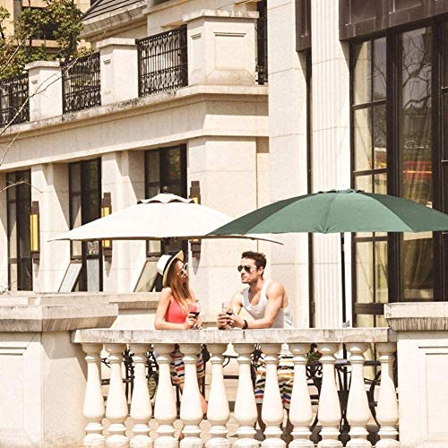 CCLLA Outdoor Sonnenschirme Patio Deluxe Outdoor Markt Regenschirm mit Neigung, versetzter Sonnenschirm für Pool, Deck… – Bild 7