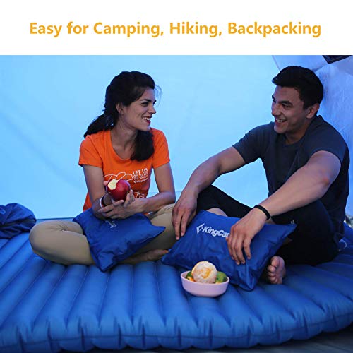 KingCamp Extra Thick Inflatable Camping Mattress with Builtin Pump