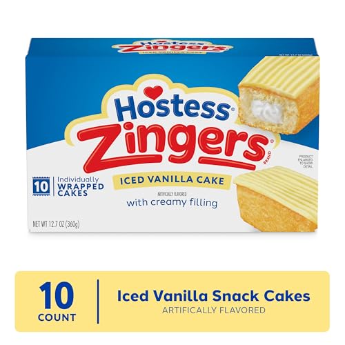 HOSTESS ICED VANILLA ZINGERS, 12.7 OZ, 10 COUNT