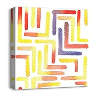 Canvas Wall Art Abstract Color Canvas Prints Home Artwork Decoration for Living Room,Bedroom - 12x12 inches