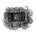 FIRSTLIKE Short Messy Curly Dish Hair Bun Extension Easy Stretch hair Combs Clip in Ponytail Extension Scrunchie Chignon Tray Ponytail Hair piece Wig Hairpieces