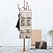 SLEEPING LAMB Dual-Sided Hanging Closet Organizer for Underwear, Stocking, Toiletries Accessories, Bra, Sock, 26 Mesh Pockets & Rotating Metal Hanger, Beige