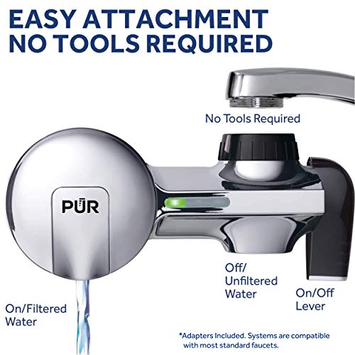 PUR PFM400H Faucet Water Filtration System, Horizontal, Chrome Pricepulse