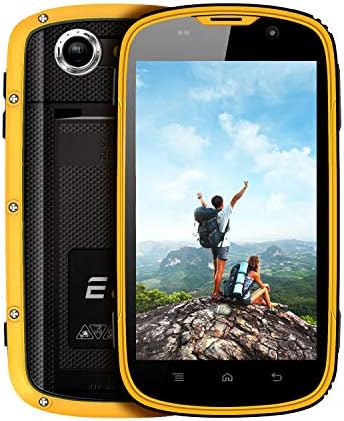 Rugged Smartphone, E&L W5S IP68 Waterproof Dustproof Shockproof, 1GB RAM+8GB ROM, 4.0 Inch Touch Screen, 5MP+2MP Camera, 2800mAh Battery, Dual 3G SIM Free Mobile Phones (Yellow)