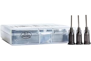 BSTEAN 50 Pack Blunt Tip Dispensing Needle with Luer Lock, Industrial Unsterilized (16G, 1/2 Inch)