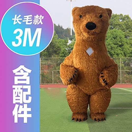 YYYDHW Giant Panda Cartoon Doll Clothing Net Cartoon Doll Costume Doll@Brown bear 3 meters_One size