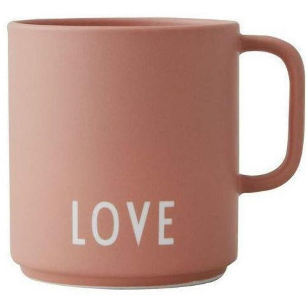 Design Letters Love Favourite Cup with Handle, 250 ml Capacity, Nude