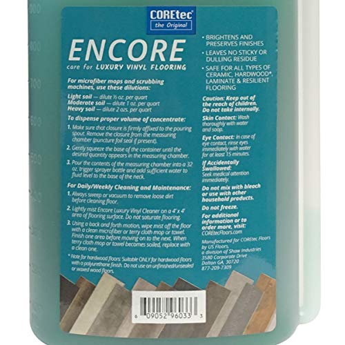 COREtec ENCORE 03Z78 Floor Cleaner Care for Luxury Vinyl Flooring