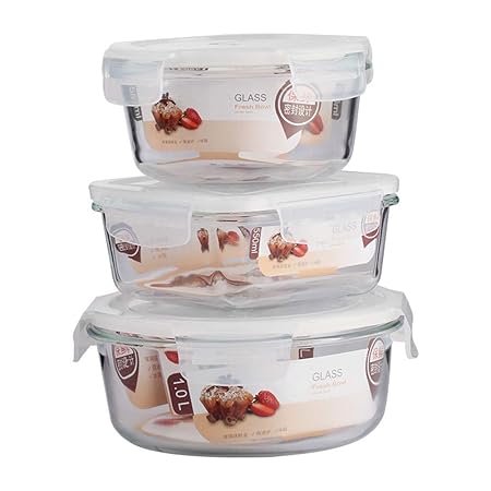 Vaso Contenedores De Almacenamiento De Alimentos con Tapas (Juego ...