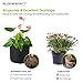 BLOOMSPECT 5-Pack 3 Gallon Grow Bags, Aeration Fabric Pots, Heavy Duty Thickened Nonwoven Plant Container with Handlesthumb 4
