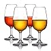 MICHLEY Unbreakable Stemmed Wine Glasses, 100% Tritan Plastic Snifter Glasses, BPA-free & Dishwasher Safe, Small Size 7.8 oz,Set of 4