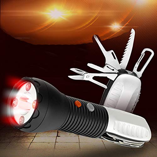RuoFeng High-Power Flashlight Outdoor Emergency Tool Combination 3w High Power Led Multi-Function Tool Flashlight