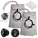 WATERCARBON Tech Era Carbon Fiber Seat Heater Kit Hi/Lo Setting, 2 Seats