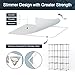 KOUSI Portable Closet Wardrobe Closets Clothes Wardrobe Bedroom Armoire Storage Organizer with Doors, Capacious & Sturdy, White, 6 Cubes+2 Hanging Sections