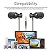 CHSMONB Wired Headphones(Earphones/Earbuds), In-Ear Headphones Wired Bass Stereo Sports Headphones with Snug and Soft Design, Inline Controls for Hands-free Calling and MP3 Players