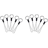 Leadigol 10 PCS Phone Finger Ring Short Lanyard Strap Keychains Key Ring with Lanyard Hole Phone Accessory