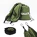 IDEALUX Camping Hammock with Net, Lightweight Portable Double Parachute Hammocks, High Capacity & Tear Resistance Perfect for Hammock Camping, Backyard Relaxation (ArmyGreen)