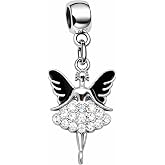 LaBenie Dangle Angel Ballet Dancer Charm Bead