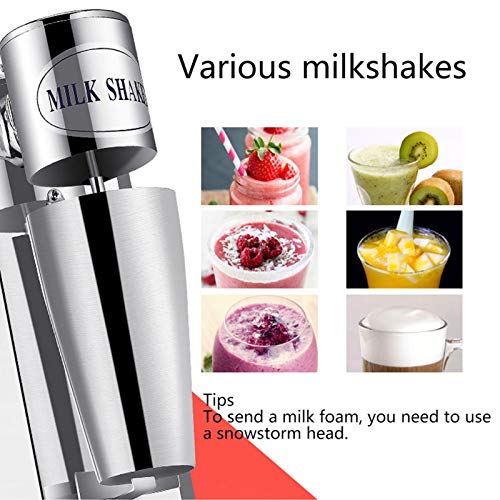 Milkshake Maker Professional Milk Shaker Mixer Frappe Schütteln Elektrische 2 Geschwindigkeit Edelstahl Cocktail Shaker… – Bild 4