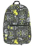 Harry Potter Icon Print Hufflepuff Backpack Standard
