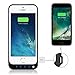 iPhone 5 5S 5C SE Battery Case 4600mAh, Gixvdcu Extended Rechargeable Protective Charger Cover Built in Extra USB Power Bank for iPhone 5 5S 5C SE – Black