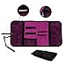 patu Roll Up Folding Travel Organizer Case for Cables, Memory Cards, Flash Disks, Earphones, Portable Hard Drives, Power Banks or Adapters, or Other Small Electronics and Accessories, Rose