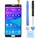 Flashtechllc Samsung Galaxy Note 4 LCD Screen Digitizer Assembly with Stylus Flex Connection (Gray Color)