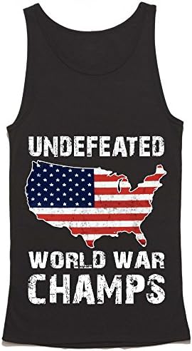 Undefeated Back to Back World War Champs Tank Top - American Patriotic USA Shirt